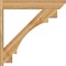 Ekena Millwork Merced Slat Rough Sawn Outlooker, Western Red Cedar, 8"W x 46"D x 46"H OUT08X46X46MRC06RWR - alternate 3
